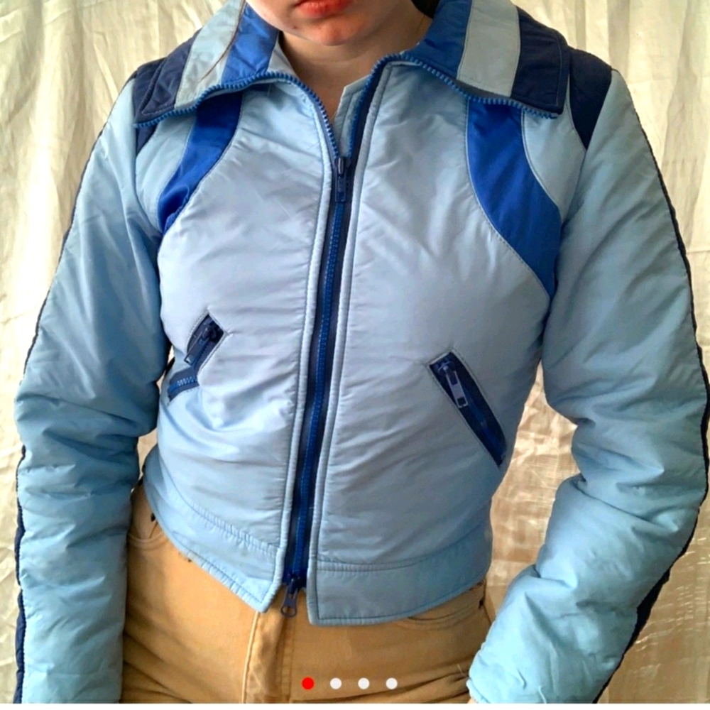 Blue 70's vintage ski jacket